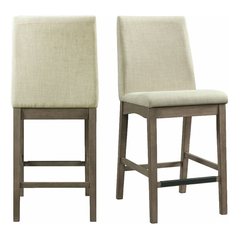 Picket House Furnishings Simms Counter Side Chair in Grey