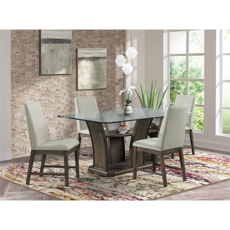 Picket House Furnishings Simms Dining Side Chair in Grey
