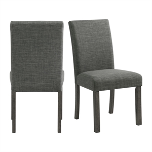 picket house furnishings turner side chair set in gray