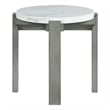 Picket House Furnishings Rysa Round End Table in Gray