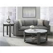 Picket House Furnishings Rysa Round End Table in Gray