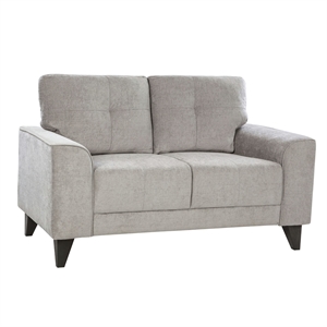 picket house furnishings asher loveseat in storm
