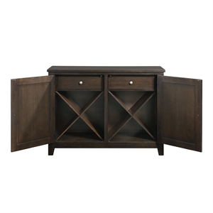 picket house furnishings alpha server in brown
