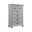 Picket House Furnishings Brooks Queen Platform Storage 5PC Bedroom Set in Gray