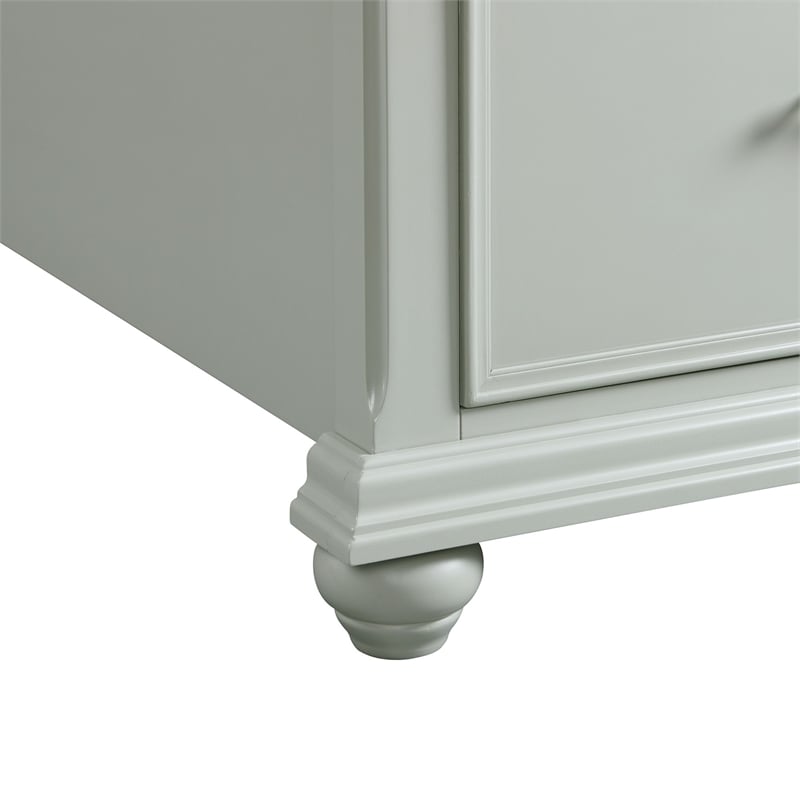 Picket House Furnishings Brooks Queen Platform Storage 5PC Bedroom Set in Gray