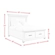 Picket House Furnishings Brooks Queen Platform Storage 5PC Bedroom Set in Gray
