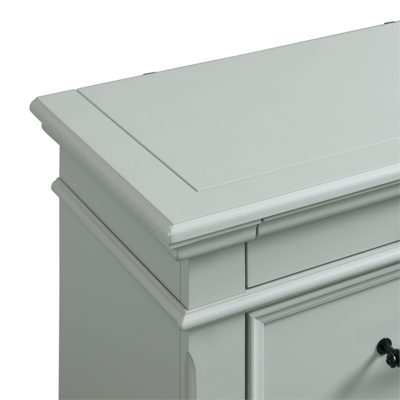 Picket House Furnishings Brooks 6-Drawer Chest in Gray