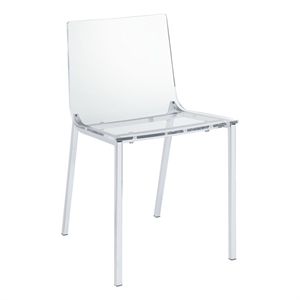 picket house furnishings poppy dining chair in clear (set of 2)