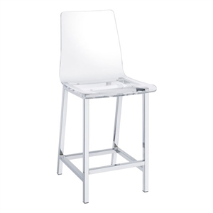 picket house furnishings crystal bar stool set in clear