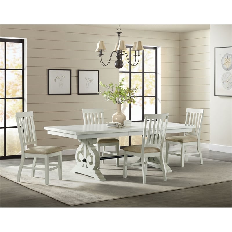 Picket House Furnishings Stanford Dining Table in White