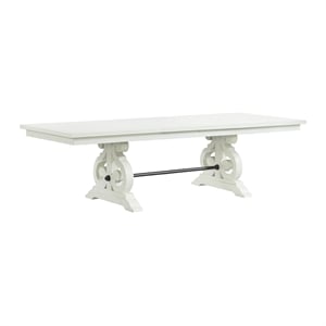 picket house furnishings stanford dining table in white