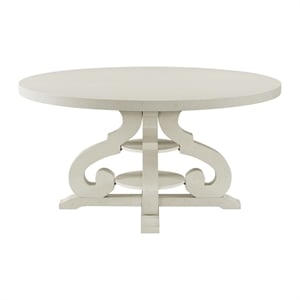 picket house furnishings stanford round dining table in white