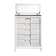 Picket House Furnishings Charlotte 5-Drawer Flip-Top Chest in White