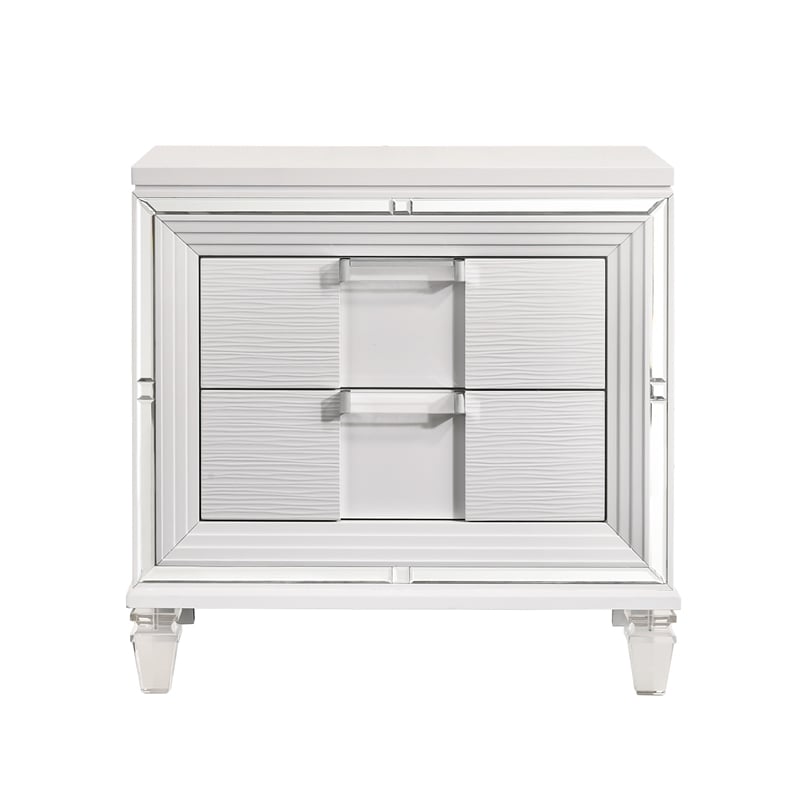 Picket House Furnishings Charlotte 2-Drawer Nightstand w/ USB in White