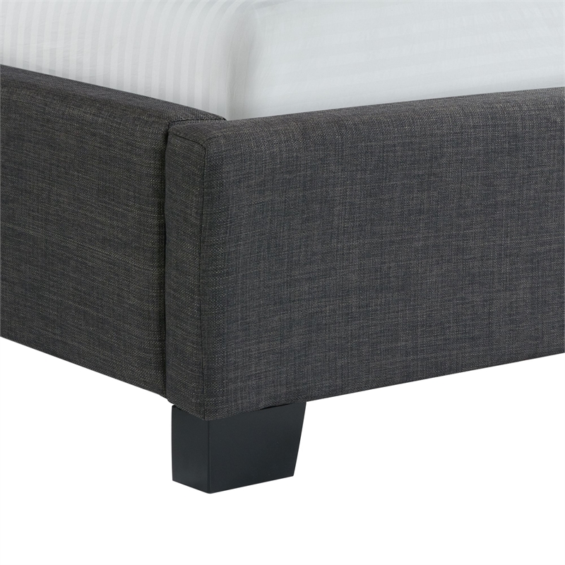 Picket House Furnishings Arden King Tufted Upholstered Bed in Charcoal
