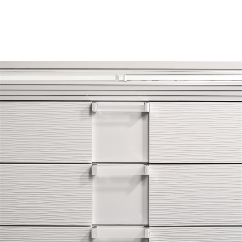 Picket House Furnishings Charlotte King Storage 5PC Bedroom Set in White