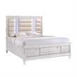 Picket House Furnishings Charlotte King Storage 6PC Bedroom Set in White
