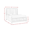 Picket House Furnishings Charlotte King Storage 6PC Bedroom Set in White