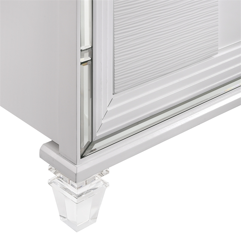 Picket House Furnishings Charlotte King Storage 6PC Bedroom Set in White