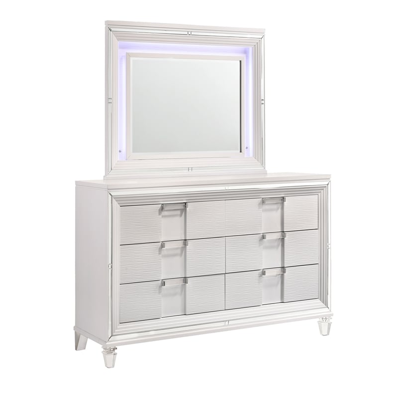 Picket House Furnishings Charlotte Queen Storage 5PC Bedroom Set in White