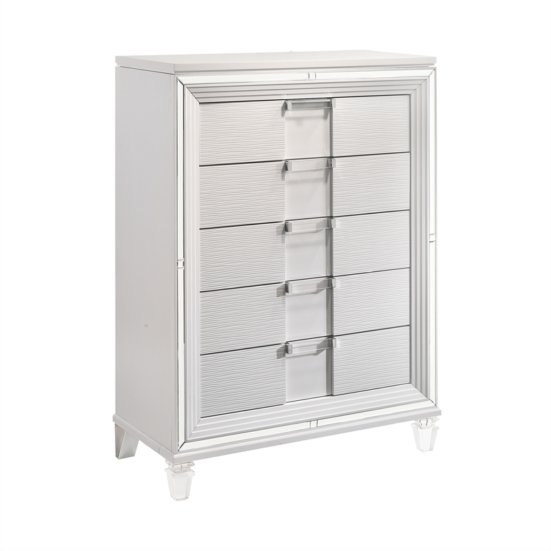 Picket House Furnishings Charlotte Queen Storage 6PC Bedroom Set in White
