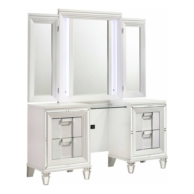Picket House Furnishings Charlotte 3PC Vanity Set in White