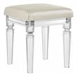 Picket House Furnishings Charlotte Vanity Stool with Acrylic Leg