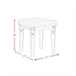 Picket House Furnishings Charlotte Vanity Stool with Acrylic Leg