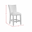 Picket House Furnishings Celine Square 5PC Counter Dining Set in Gray