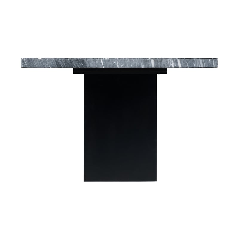 Picket House Furnishings Willow Marble Standard Height Table in Gray