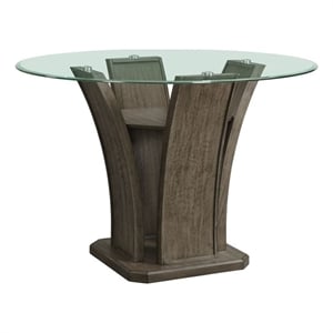 Picket House Furnishings Simms Round Counter Dining Table in Grey