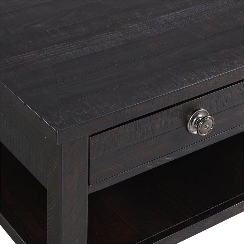 Picket House Furnishings Kahlil Square Coffee Table in Espresso