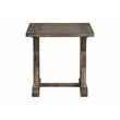 Picket House Furnishings Finn 3-Piece Accent Trestle Table Set in Dark Walnut