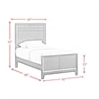 Picket House Furnishings Warren Twin Panel 5PC Wood Bedroom Set in Merlot