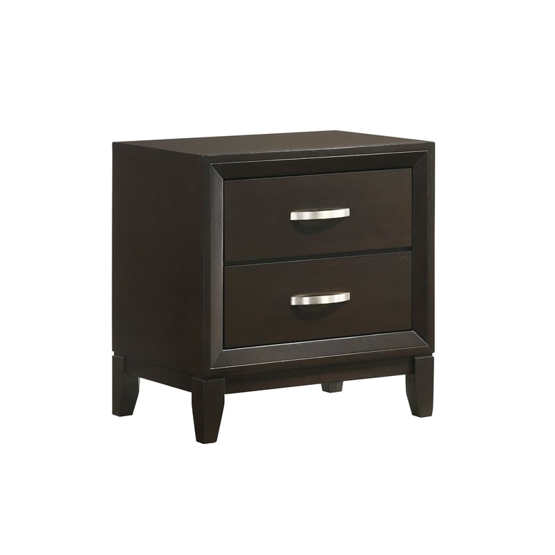 Picket House Furnishings Warren Twin Panel 5PC Wood Bedroom Set in Merlot