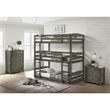 Picket House Furnishings Wyatt Trey 2-Drawer Wood Nightstand in Gray