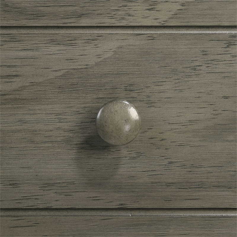Picket House Furnishings Wyatt Trey 2-Drawer Wood Nightstand in Gray