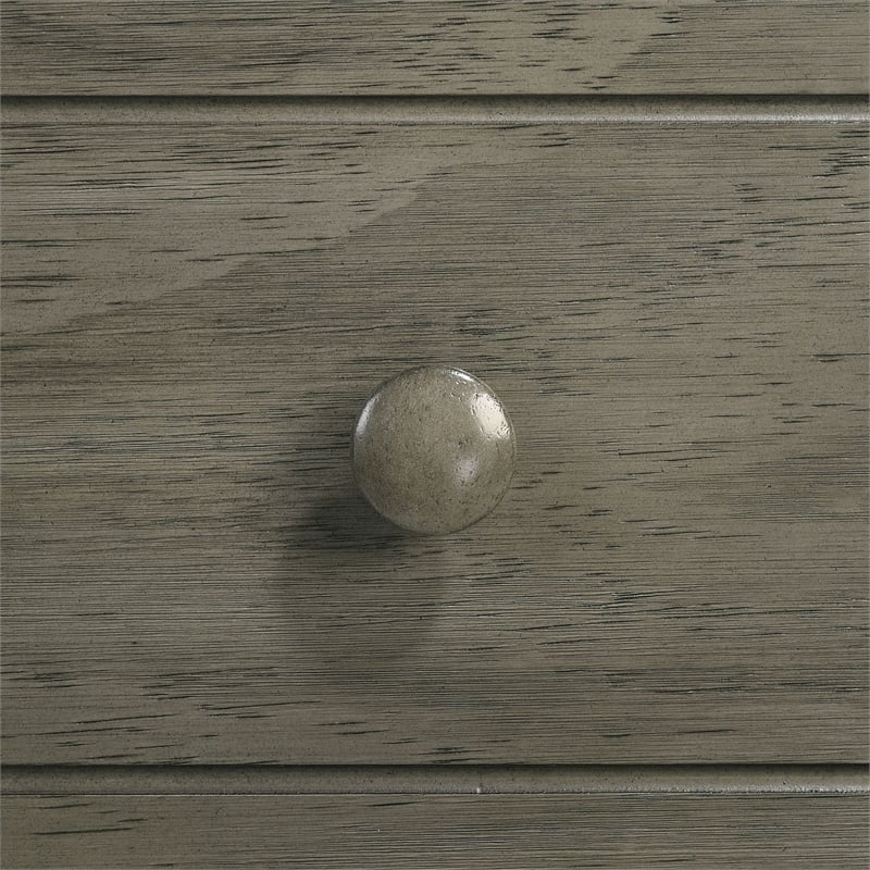 Picket House Furnishings Wyatt Trey 2-Drawer Wood Nightstand in Gray