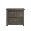 Picket House Furnishings Wyatt Trey 2-Drawer Wood Nightstand in Gray