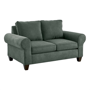 picket house furnishings sole loveseat in jessie charcoal