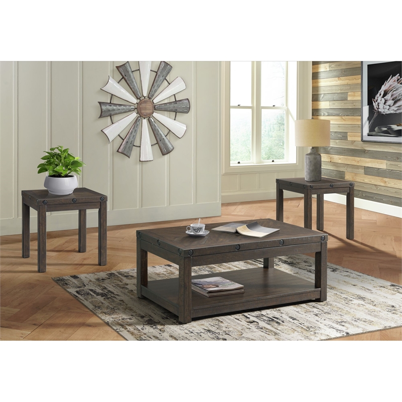Picket House Furnishings Rio Occasional 3PC Set with Coffee & 2 End Tables