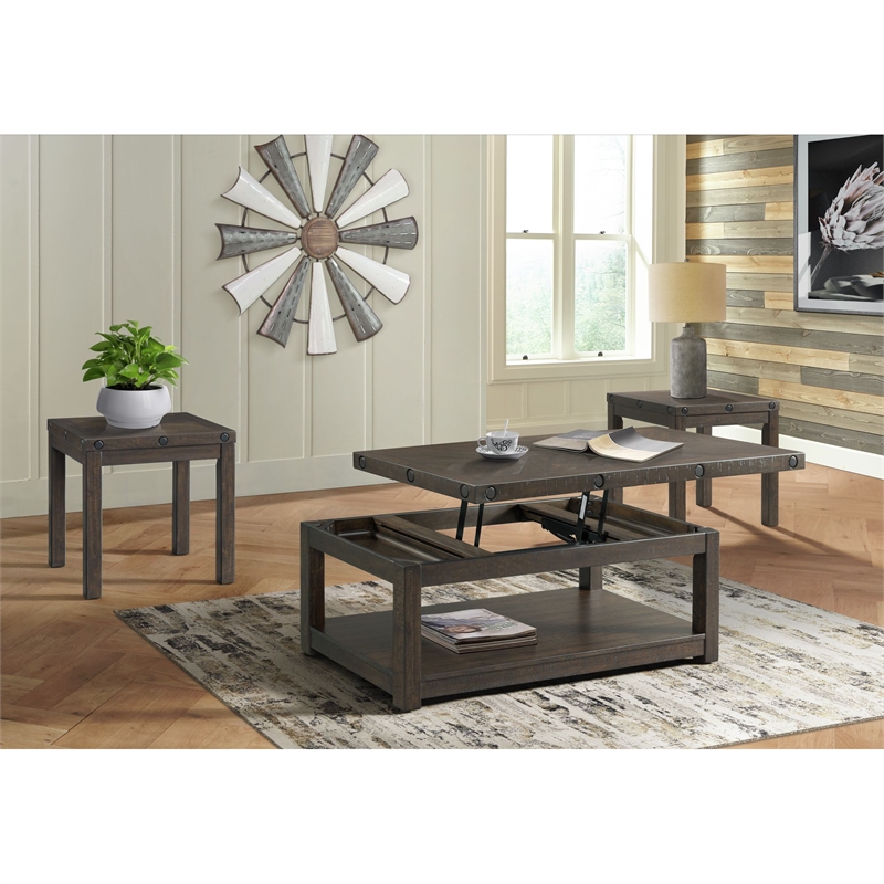 Picket House Furnishings Rio Occasional 3PC Set with Coffee & 2 End Tables