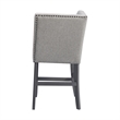 Picket House Furnishings Hester Counter Corner Bench - Upholstered Back in Grey