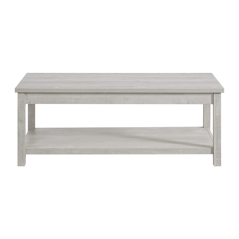 Picket House Furnishings Hester Counter Corner Bench - Upholstered Back in Grey