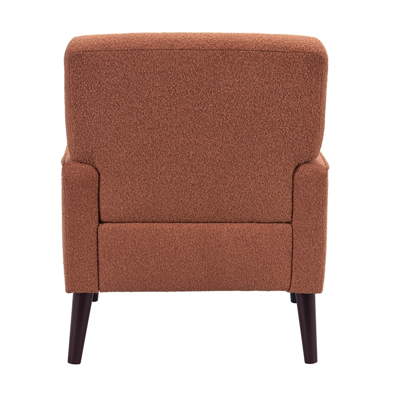 Picket House Furnishings May Chair in 8077 Boucle Orange & Espresso