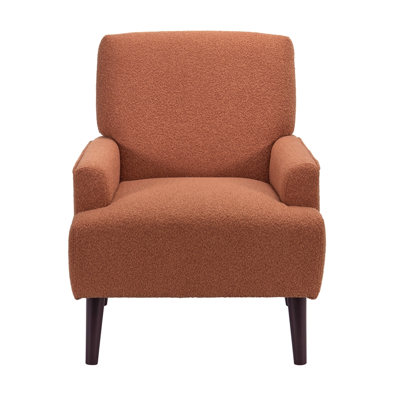 Picket House Furnishings May Chair in 8077 Boucle Orange & Espresso