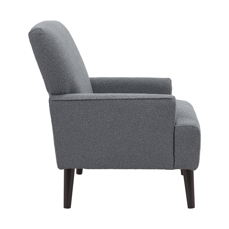 Picket House Furnishings May Chair in 8077 Boucle Gray & Espresso