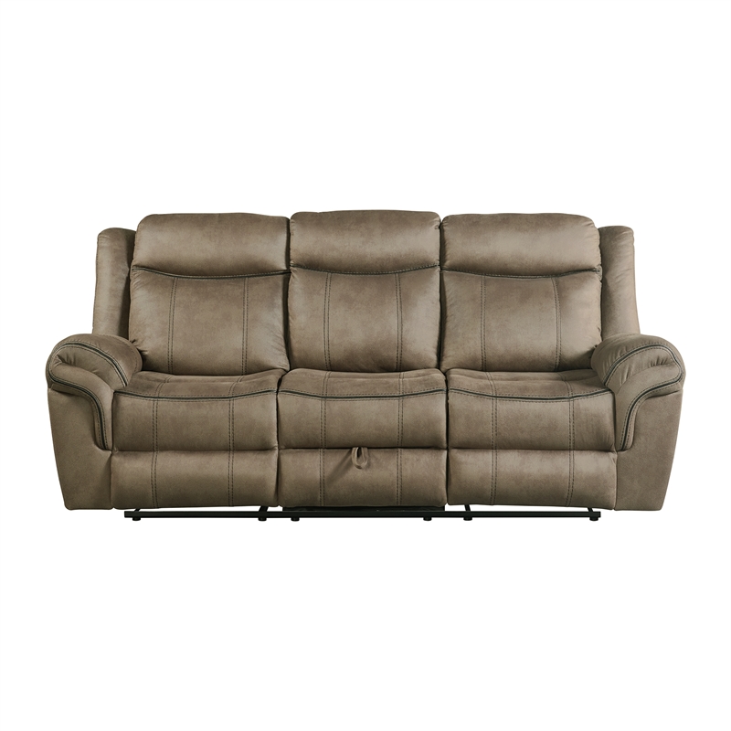 Picket House Furnishings Tasso Motion Sofa with Dropdown in T101 Brown