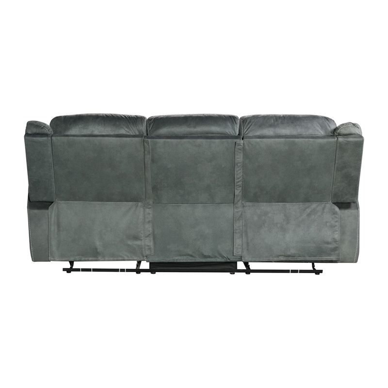 Picket House Furnishings Tasso Motion Sofa with Dropdown in FB367 Charcoal