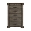 Picket House Furnishings Paterson Wood 6-Drawers Bedroom Chest in Gray